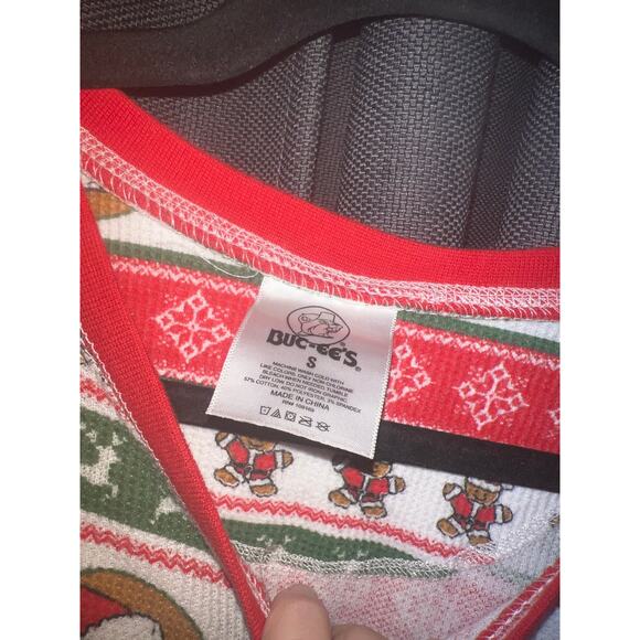 Ugly Christmas Sweater Xmas Size Small Bucees Onesie - Picture 2 of 3